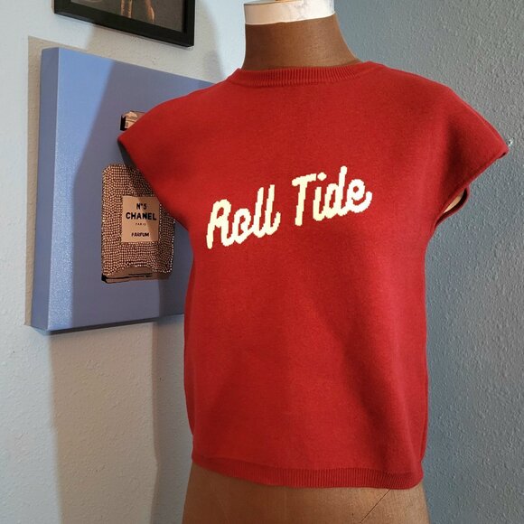 Never A Wallflower Game Day Roll Tide Sweater - Picture 2 of 7